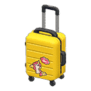 rolling suitcase - Yellow X Pop