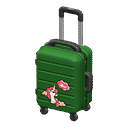 rolling suitcase - Green X Pop