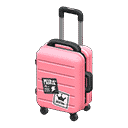 rolling suitcase - Pink X Rock 'n' roll