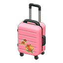 rolling suitcase - Pink X Flowers