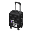 rolling suitcase - Black X Rock 'n' roll
