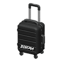 rolling suitcase - Black X Logo