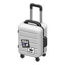 rolling suitcase - White X Rock 'n' roll