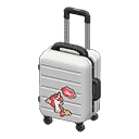 rolling suitcase - White X Pop