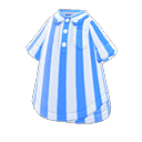 vertical-stripes shirt - Blue