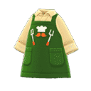 thank-you Dad apron - Green