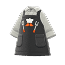 thank-you Dad apron - Black