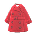 trench coat - Red