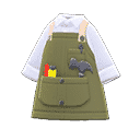 work apron - Avocado