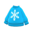 snowflake sweater - Light blue