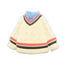 tennis sweater - Ivory