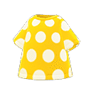 simple-dots tee - Yellow