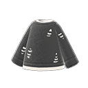 thread-worn sweater - Black