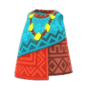 tropical cut-and-sew tank - Blue