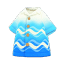 Blue Hotel Aloha Shirt in Animal Crossing New Horizons
