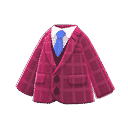 tweed jacket - Berry red
