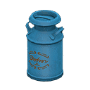 milk can - Blue X Brown logo