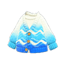 Blue Hotel Cardigan in Animal Crossing New Horizons