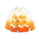 Orange Hotel Cardigan in Animal Crossing New Horizons
